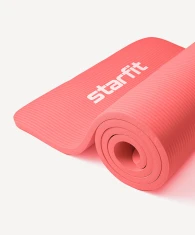 Коврик для йоги и фитнеса STARFIT FM-301, NBR, 183x61x1,5 см, коралловый- фото3