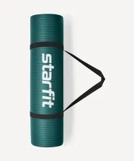 Коврик для йоги и фитнеса STARFIT FM-301, NBR, 183x61x1,2 см, изумрудный- фото5