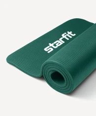 Коврик для йоги и фитнеса STARFIT FM-301, NBR, 183x61x1,2 см, изумрудный- фото3