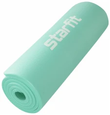 Коврик для йоги и фитнеса STARFIT FM-301 NBR, 1,2 см, 183x61 см, мятный- фото3