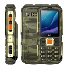 Мобильный телефон BQ 2430L Tank Connect 4G (Camouflage+Gold)- фото