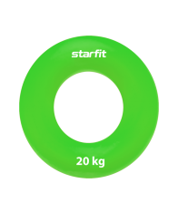 Эспандер кистевой STARFIT ES-404 кольцо, силикогель, d=8,8 см, 20 кг, зеленый