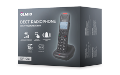 Радиотелефон DECT Olmio DP-04 (черный)- фото6