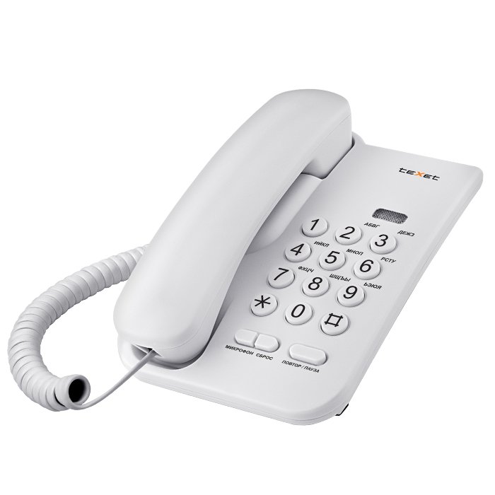 Проводной телефон teXet TX-212 (светло-серый)